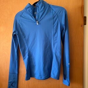 ALO Yoga royal Blue quarter Zip-Up activewear Jacket